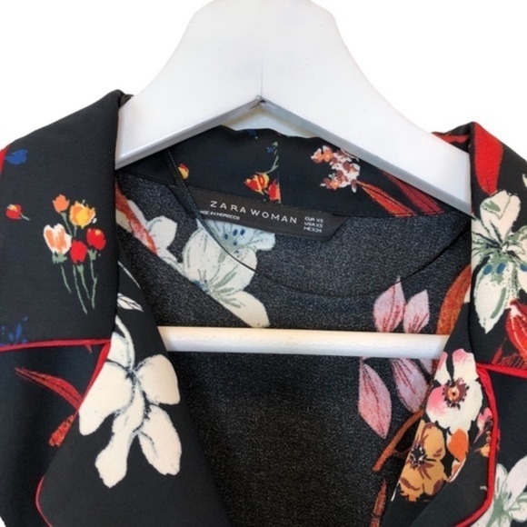 Zara Floral Soft Button Down Kimono - Picture 4 of 9